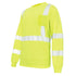 General Electric Hi-Vis Long Sleeve Shirt reflective, Breathable, Moisture Wicking, Green (GS114)