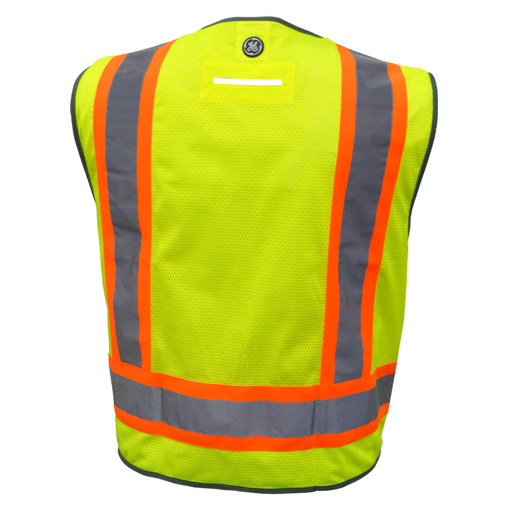 General Electric Safety Vest with Contrasting Trims – 8 Pockets (GV082)