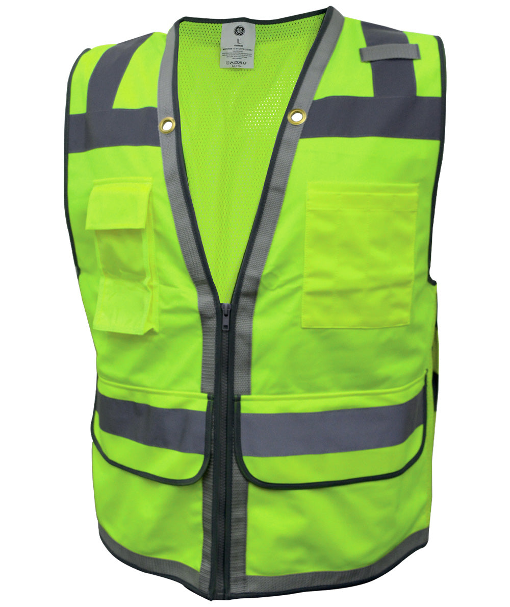 General Electric Heavy Duty Surveyor Safety Vest – 10 Pockets (GV088)