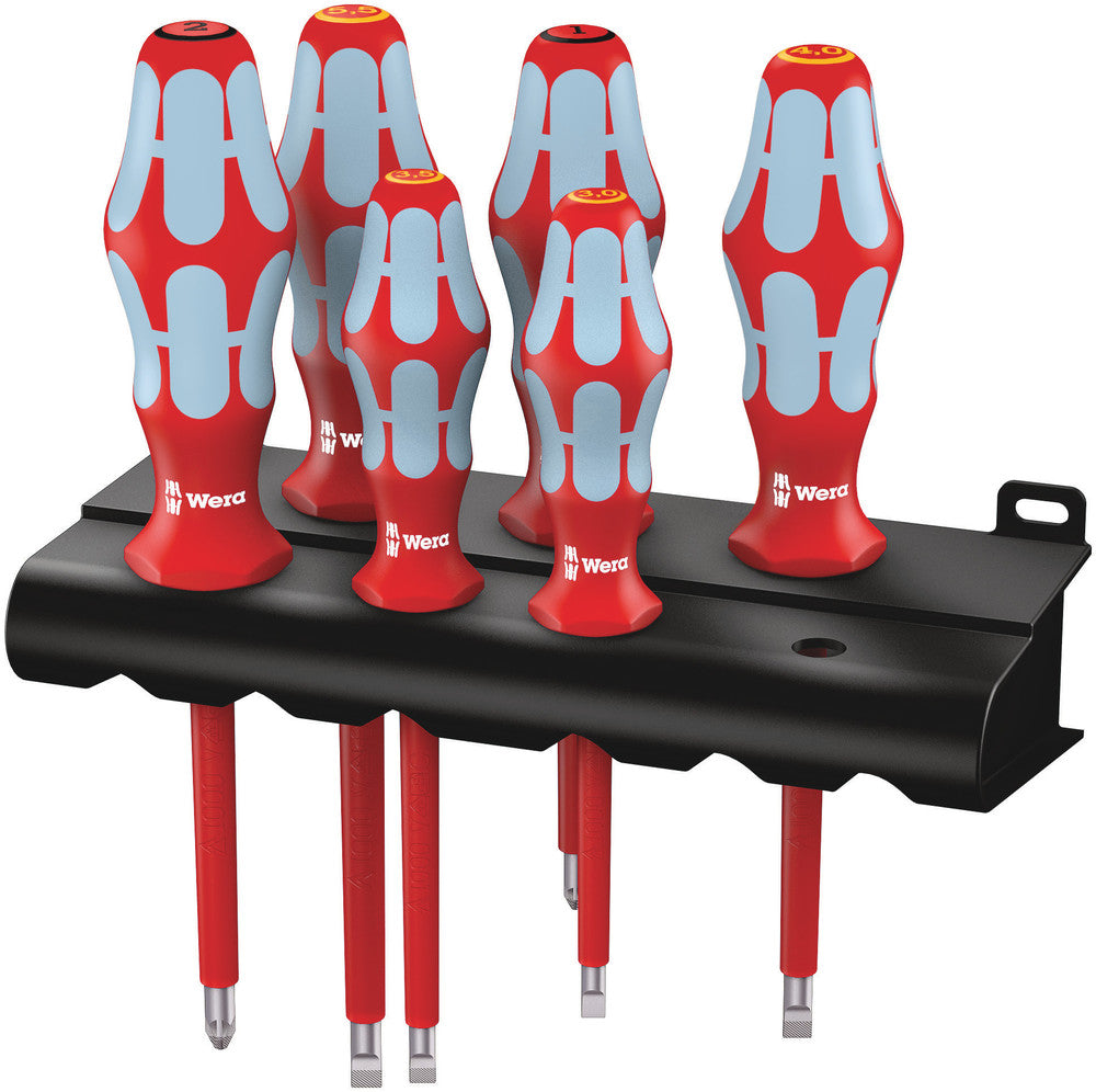 Wera 3165 i/6 Screwdriver set, stainless and rack 05022745001