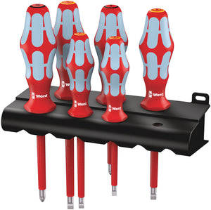 Wera 3165 i/6 Screwdriver set, stainless and rack 05022745001