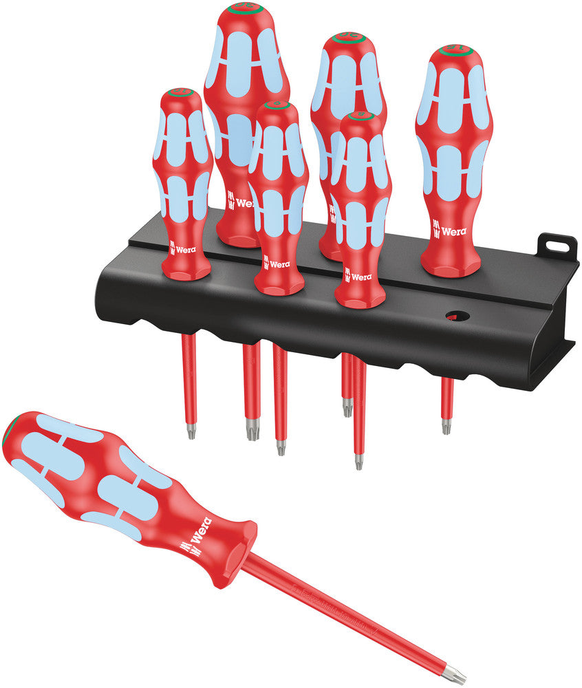 Wera 3167 i/7 TORX® Screwdriver set, stainless and rack 05022767001