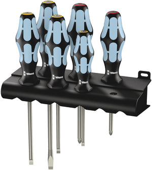 Wera 3334/6 Screwdriver set, stainless and rack 05032060001