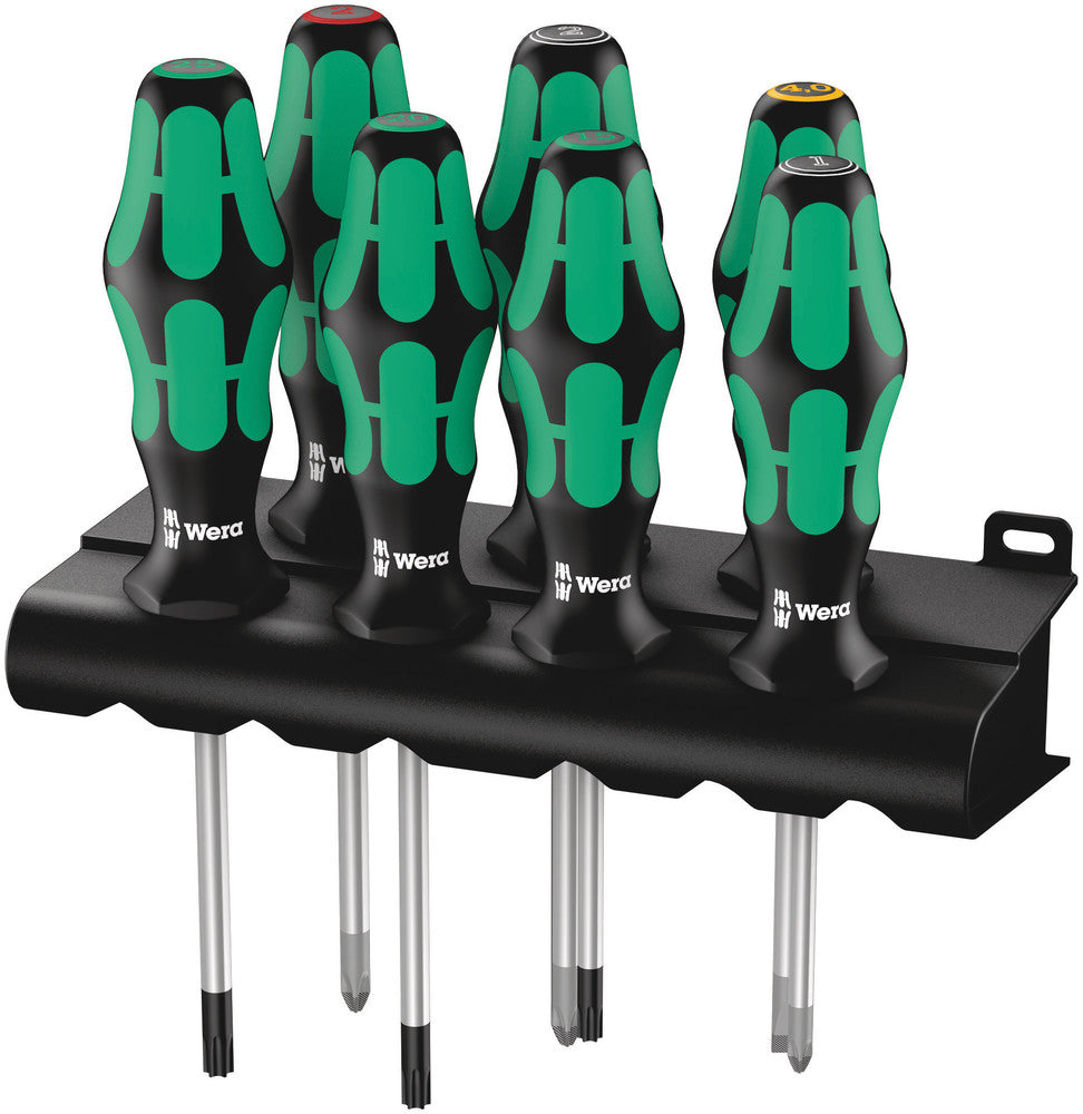 Wera 335/350/367/7 Rack Screwdriver set Kraftform Plus Lasertip and rack 05320540001