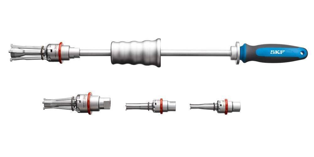 SKF TMIP 7-28 Internal Bearing Puller Kit, Bores 7-28 mm, Sliding Hammer - Apollo Industries llc