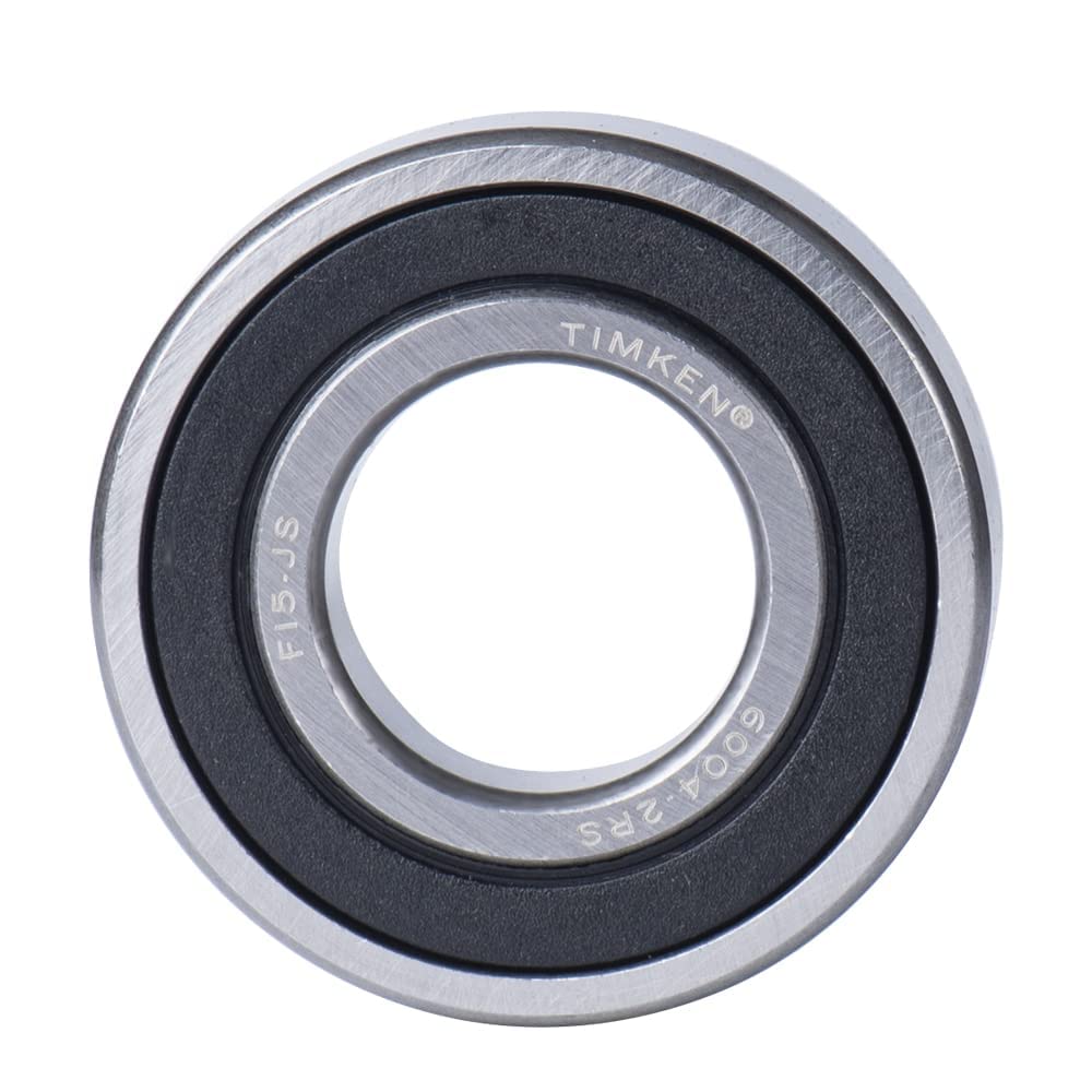 Timken 6004-2RS Radial/Deep Groove Ball Bearing - Round Bore, 20 mm ID, 42 mm OD, 12 mm Width, Double Sealed, Without Snap Ring, C0 Internal Clearance - Apollo Industries llc