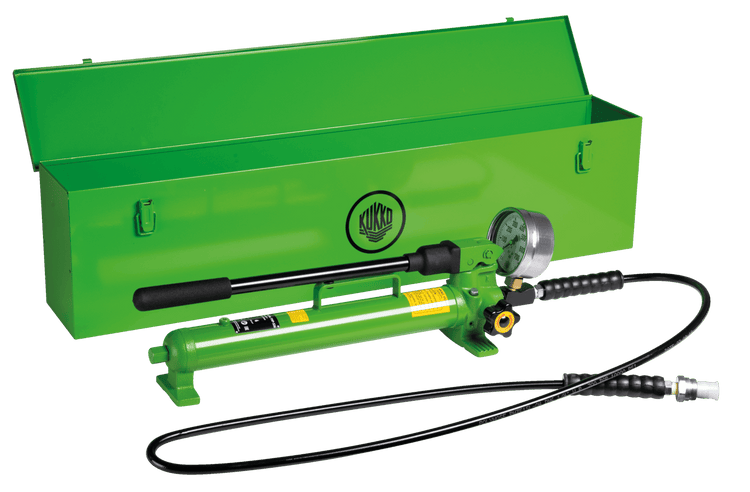 Kukko YHP-326 Hand pump with hose, pressure gauge and metal box - Apollo Industries llc