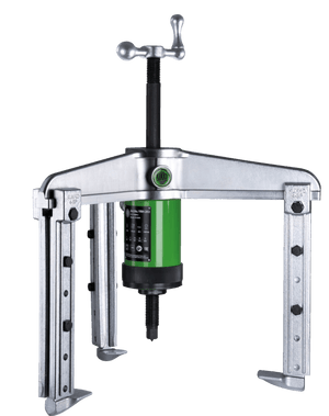 Kukko Y28-11-2 Hydraulic, extra strong, 3-arm puller with adjustable clamping depth and hydraulic hollow piston cylinder for pump drive (medium tractive force up to 20 t) - Apollo Industries llc