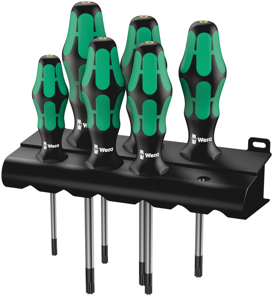 Wera 367/6 TORX® HF Kraftform Plus Screwdriver set with holding function and rack 05028059001
