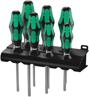 Wera 367/7 TORX® HF Kraftform Plus Screwdriver set with holding function and rack 05223161001
