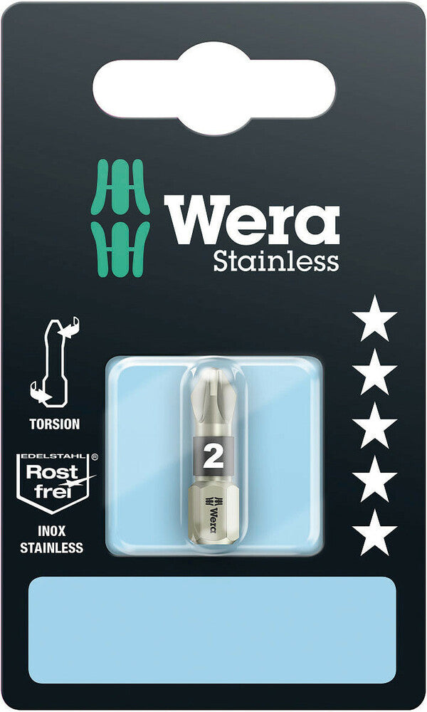 Wera 3855/1 TS SB bits, stainless 05073614001