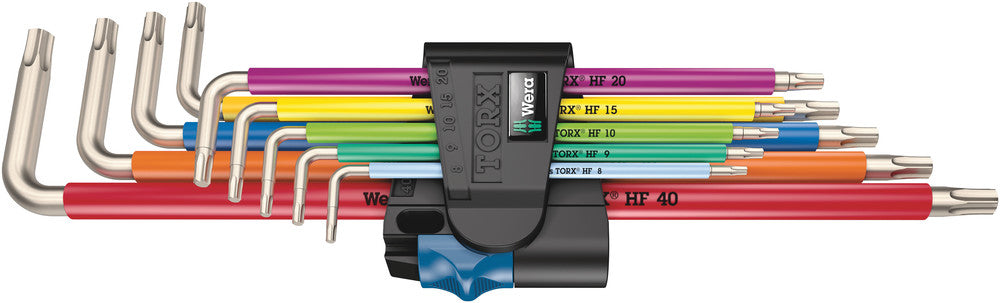 Wera 3967/9 TX SXL Multicolour HF Stainless 1 L-key set with holding function, stainless 05022689001