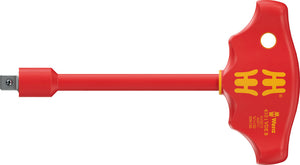 Wera 410 i VDE B VDE-insulated T-handle adapter screwdriver for 3/8" sockets 05005120001