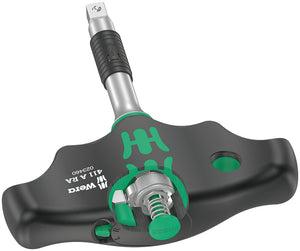 Wera 411 A RA T-handle adapter screwdriver with ratchet function, 1/4" 05023460001
