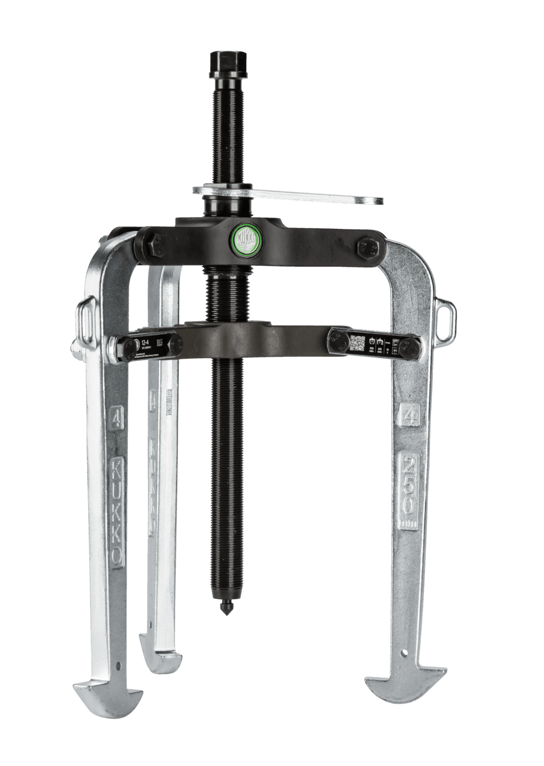 Kukko 12-4 3-arm puller with pre-adjustable puller hooks for internal and external pullers - Apollo Industries