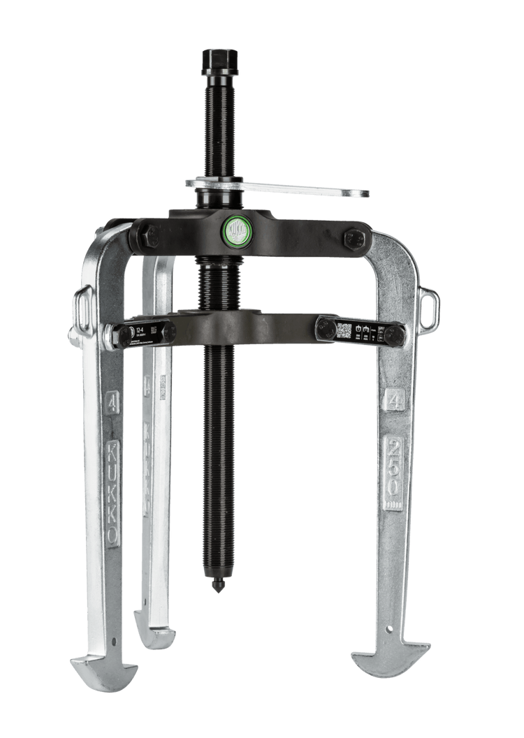 Kukko 12-4 3-arm puller with pre-adjustable puller hooks for internal and external pullers - Apollo Industries 