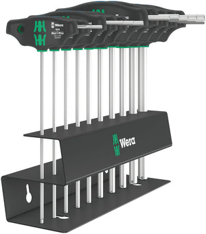 Wera 454/10 HF Set Imperial 2 Screwdriver set T-handle Hex-Plus screwdrivers with holding function, imperial 05023454001
