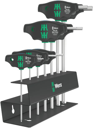 Wera 454/7 HF Set 2 Screwdriver set T-handle Hex-Plus screwdrivers with holding function 05023453001