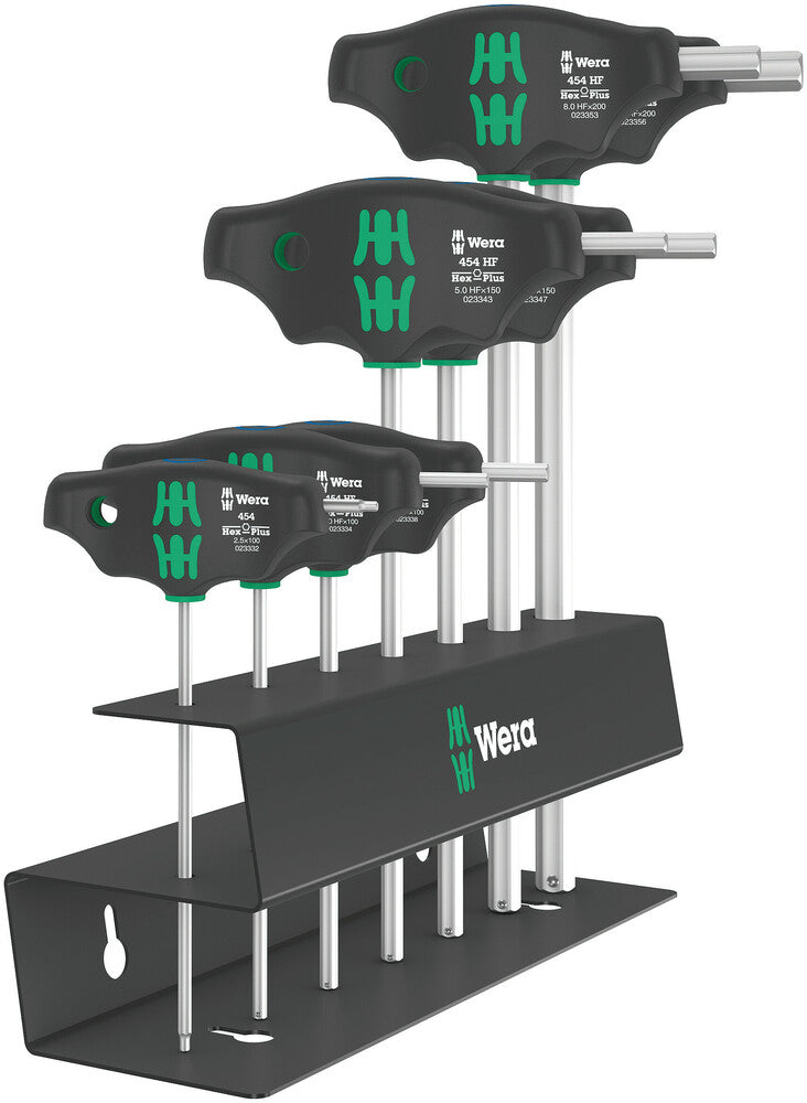 Wera 454/7 HF Set 2 Screwdriver set T-handle Hex-Plus screwdrivers with holding function 05023453001