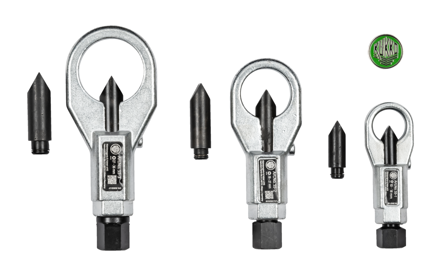 Kukko K-55-B Mechanical nut splitter set (3/8" TO 1 3/8")