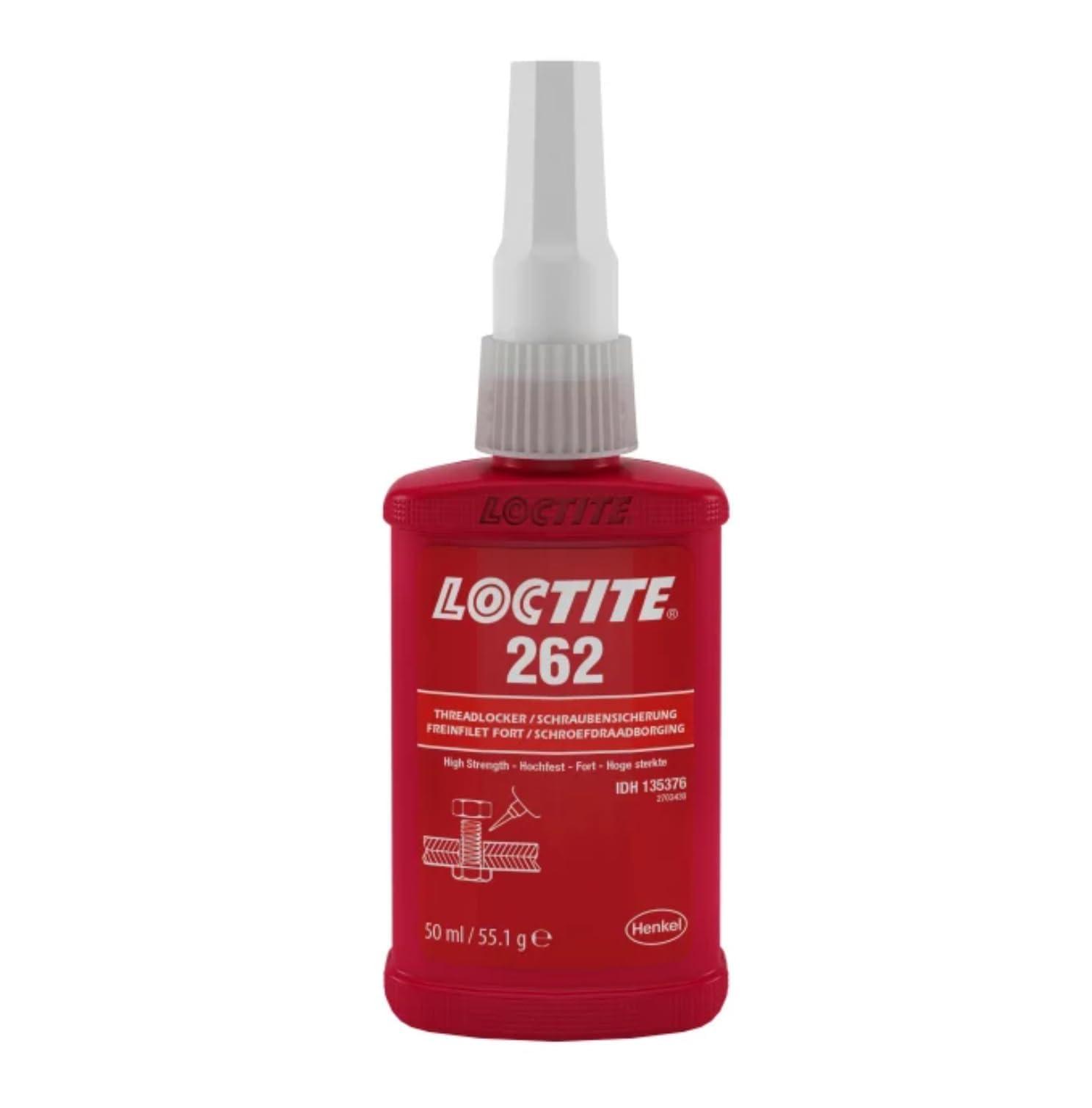 LOCTITE® 262 Red, high strength threadlocker