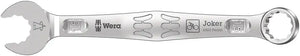 Wera Joker 6003 pedal wrench with open and box ends, 15mm size, bicycle icon, silver finish