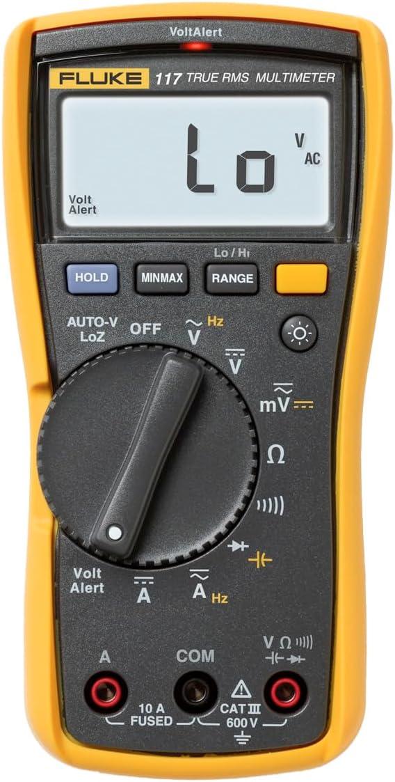 Fluke 117 Digital Multimeter - 600 V, 10 A AC - 600 V, 10 A DC