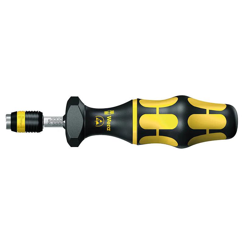 Wera Series 7400 Kraftform ESD adjustable torque screwdrivers (2.5-29.0 in.lbs.) with Rapidaptor quick-release chuck, 7446 ESD x 11-29 in. lbs. (05074734001) - Apollo Industries 