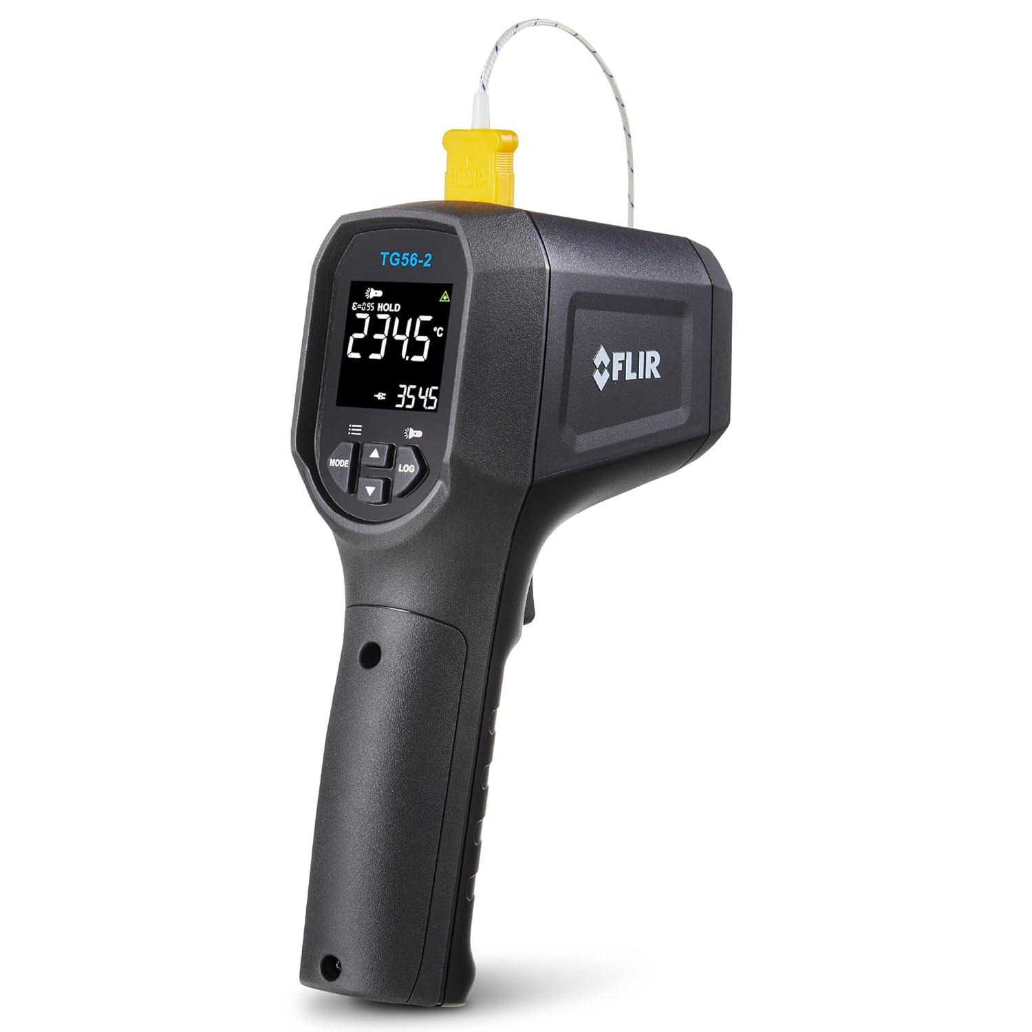 FLIR TG56-2 Infrared Spot Thermometer with Digital Readout: for Non-Contact Temperature Measurements up to 2,372 Degrees F