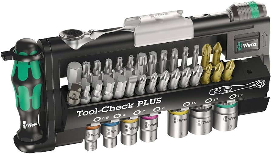 Wera Tool-Check Plus Ratchet Set W/ Metric Sockets (05056491001) - Apollo Industries 