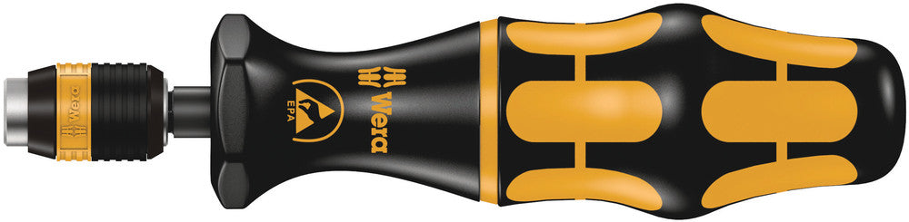 Wera Series 7400 ESD Kraftform torque screwdrivers with a customised factory pre-set measurement value, handle size 89 mm 05074820010