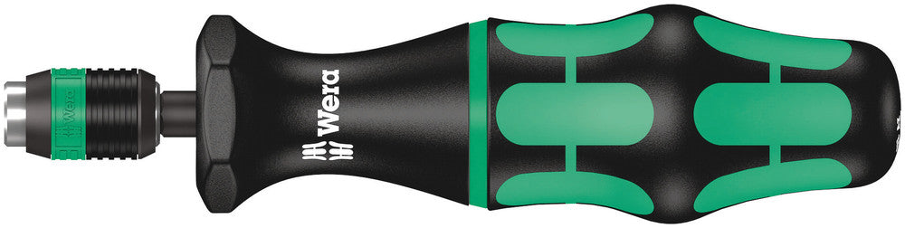 Wera 7400 Imperial series Kraftform Torque screwdrivers, with factory pre-set value (2.5-29.0 in. lbs.) and Rapidaptor quick-release chuck, handle size 105 mm 05074720001
