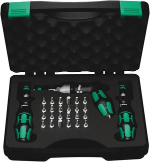 Wera 7445/46/47 Kraftform torque screwdriver set 2.5-55.0 in.lbs. 05350451001