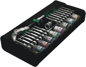 Wera 8100 SB 9 Zyklop Speed Ratchet Set, 3/8" drive, imperial 05004049001