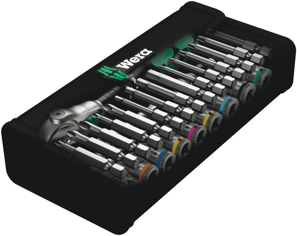 Wera 8100 SA 6 Zyklop Speed Ratchet Set, 1/4" drive, metric 05004016001