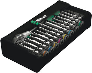 Wera 8100 SA 6 Zyklop Speed Ratchet Set, 1/4" drive, metric 05004016001