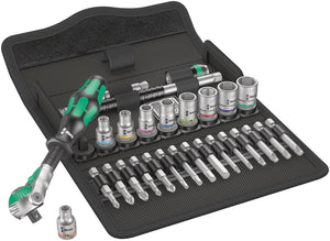 Wera 8100 SA 9 Zyklop Speed Ratchet Set, 1/4" drive, imperial 05004019001