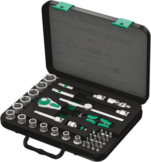 Wera 8100 SB 4 Zyklop Speed Ratchet Set, 3/8" drive, imperial 05003596001