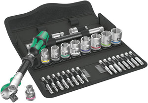 Wera 8100 SB 6 Zyklop Speed Ratchet Set, 3/8" drive, metric 05004046001