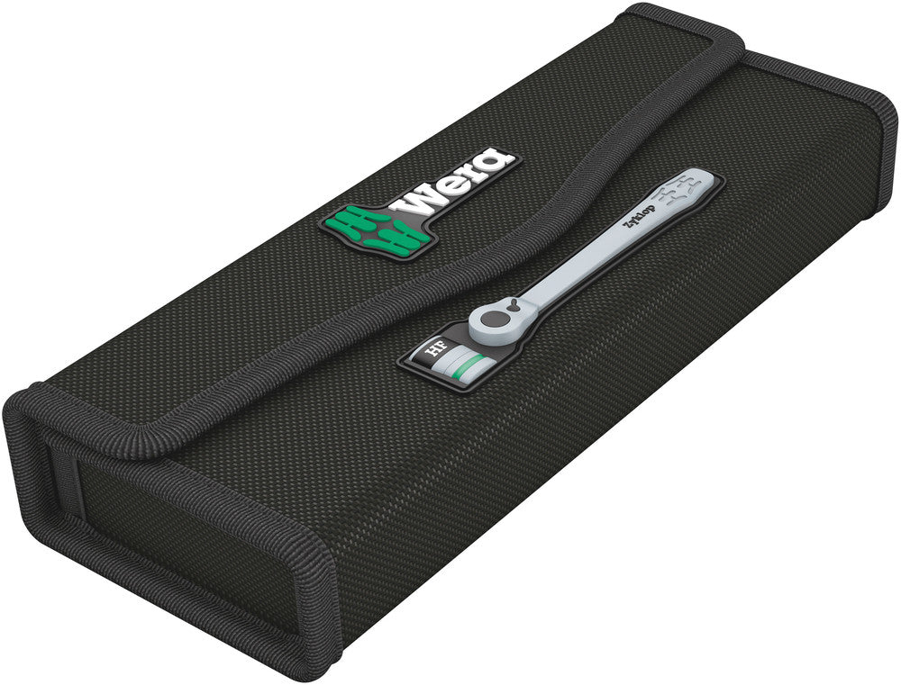 Wera 8100 SB HF 1 Zyklop Metal Ratchet Set with switch lever, 3/8" drive, with holding function, metric 05003785001