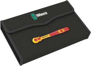 Wera 8100 SB VDE 1 Zyklop Ratchet set, insulated, switch lever, 3/8" drive, metric 05004970001