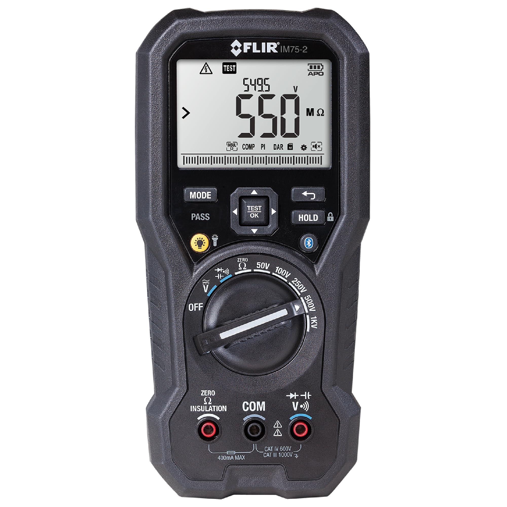 FLIR IM75-2 Insulation Tester and Digital Multimeter with METERLiNK