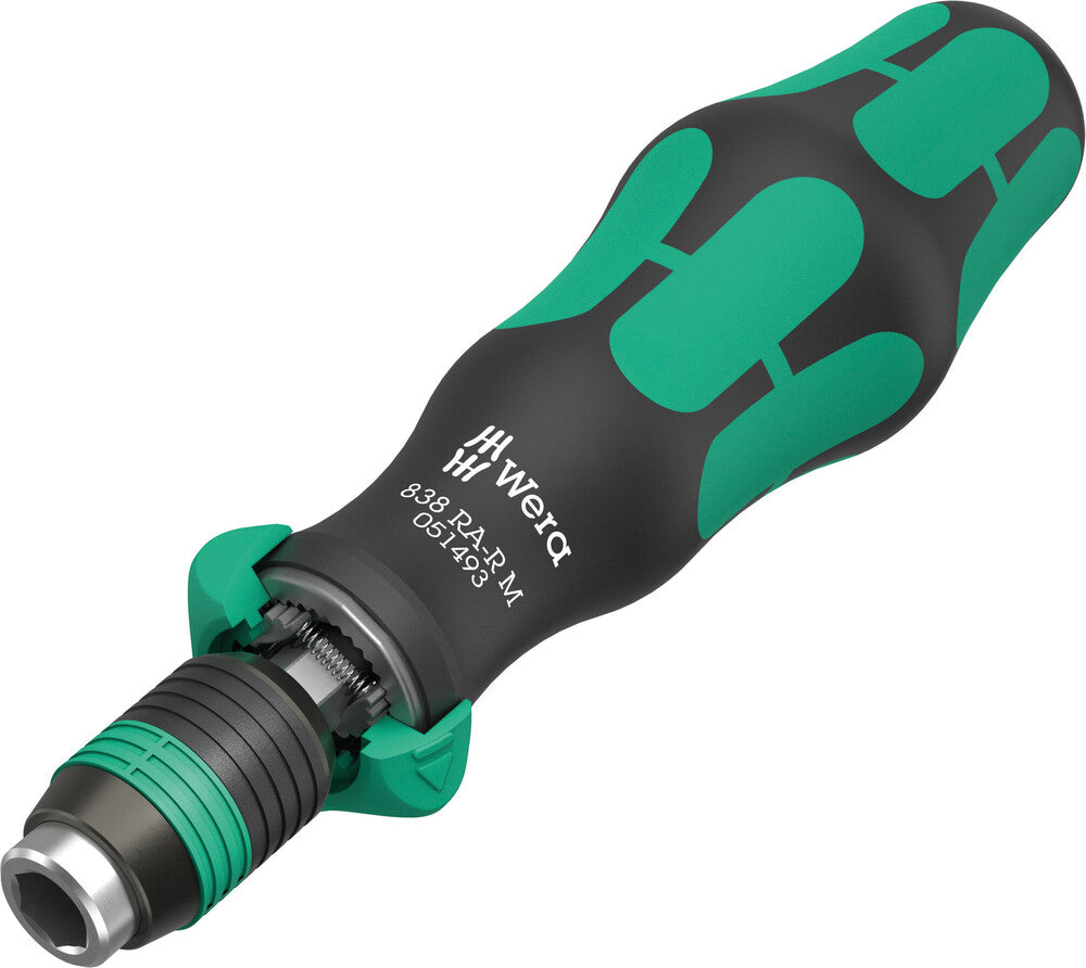 Wera 838 RA-R M Bit-holding handle with ratchet functionality, 1/4" 05051493001
