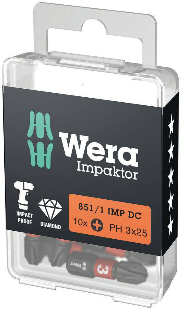Wera 851/1 IMP DC PH DIY Impaktor PH bits 05057617001