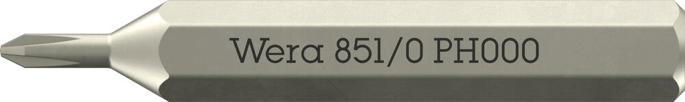 Wera 851/0 Micro bits for Phillips screws 05058119001