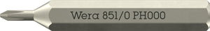 Wera 851/0 Micro bits for Phillips screws 05058119001