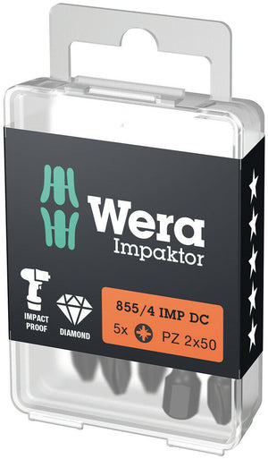 Wera 855/4 IMP DC PZ DIY Impaktor bits 05057661001