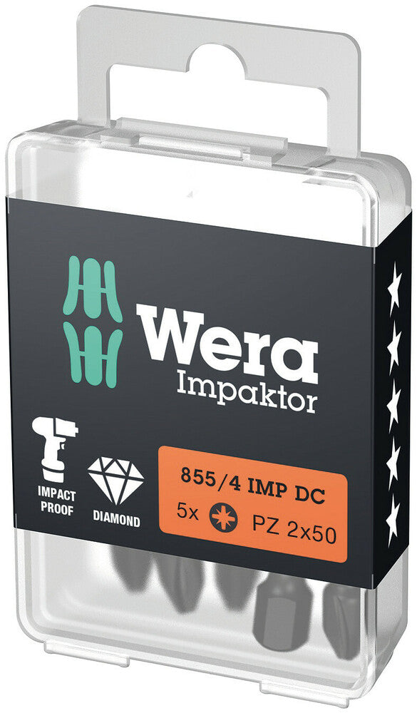 Wera 855/4 IMP DC PZ DIY Impaktor bits 05057661001