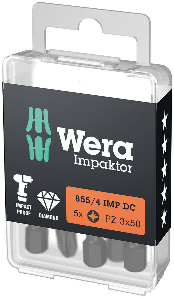 Wera 855/4 IMP DC PZ DIY Impaktor bits 05057662001