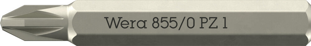 Wera 855/0 Micro bits suitable for Pozidriv screws 05058141001